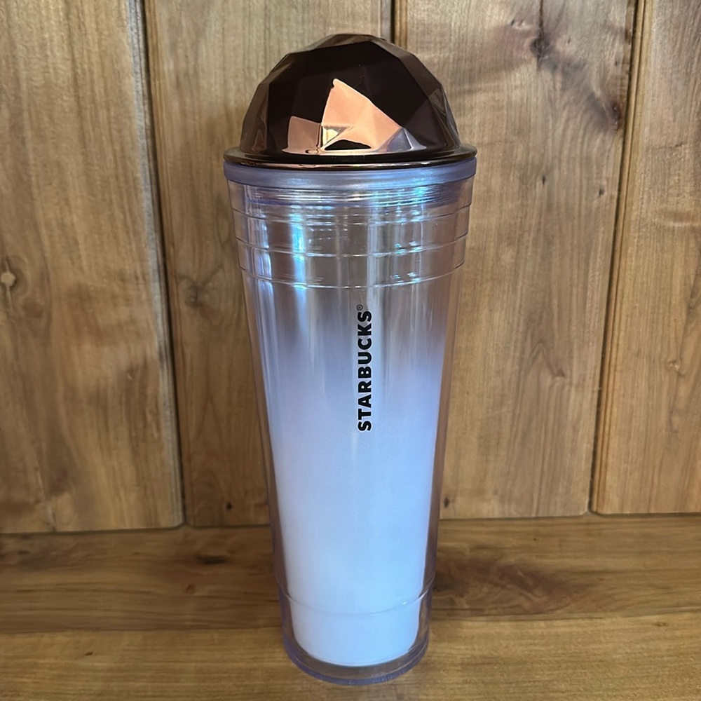 Starbucks Venti 2012 24 fl oz Cold Cup Tumbler with a Copper Dome Prism Lid